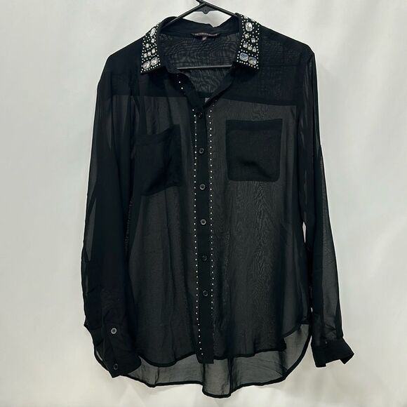Women’s transparent Victoria Secret blouse sz small - Picture 1 of 2